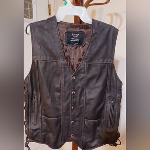Motorcycle Leather Vest